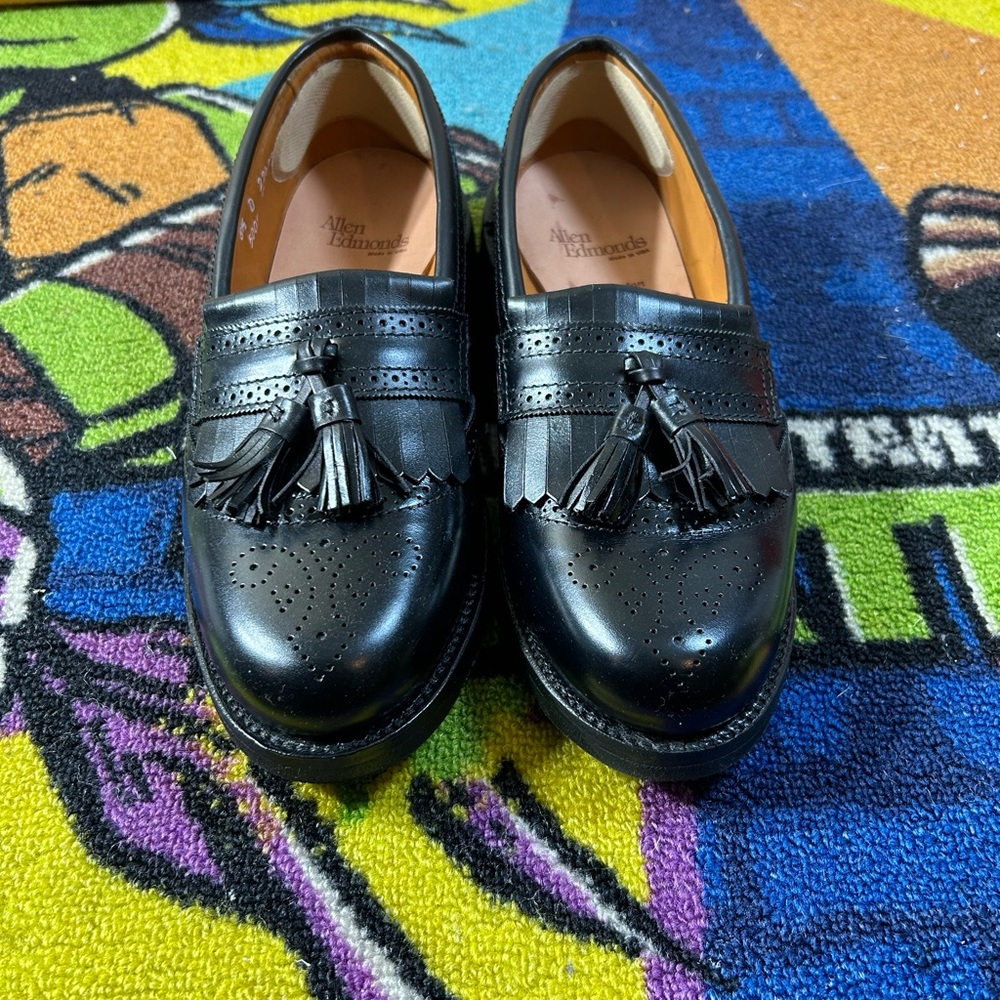 Allen Edmonds Black Tassel Loafers